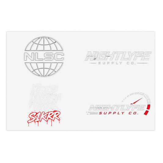 NLSC 4-PC DIE CUT STICKER PACK (6" - 4")